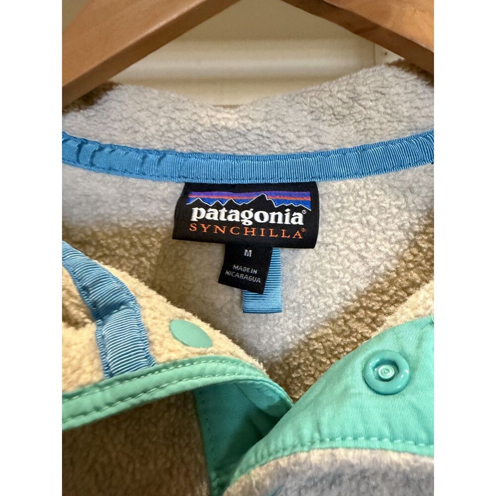 Patagonia Womens Synchilla Snap Pullover - Grey/Blue